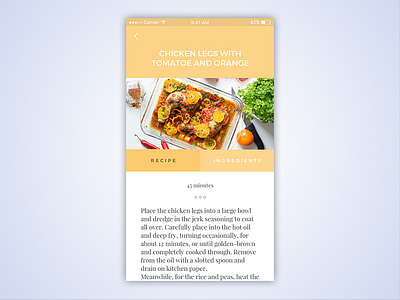 Nick Parker Daily UI #26 app daily design food inspiration mobile projectcomet recipe ui