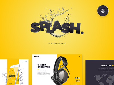 Splash UI Kit for Sketch