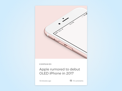 Nick Parker Daily UI #27 apple blog daily iphone news post projectcomet tags ui widget