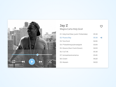 Nick Parker Daily UI #34 adobexd blog daily music nickparker player song ui widget