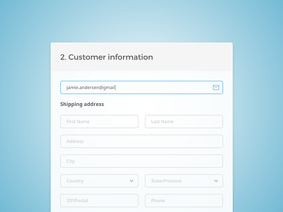 Nick Parker Daily UI #45 address customer daily ecommerce form info input shipping ui
