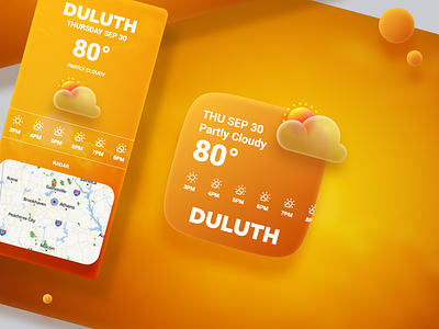 Weather App Mobile/Tablet app branding clean design graphic design logo logos ui vector weather