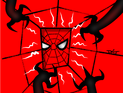 Death-Web affinity designer doc ock doctor octopus drawing illustration mixed media pixel spider spiderman vector