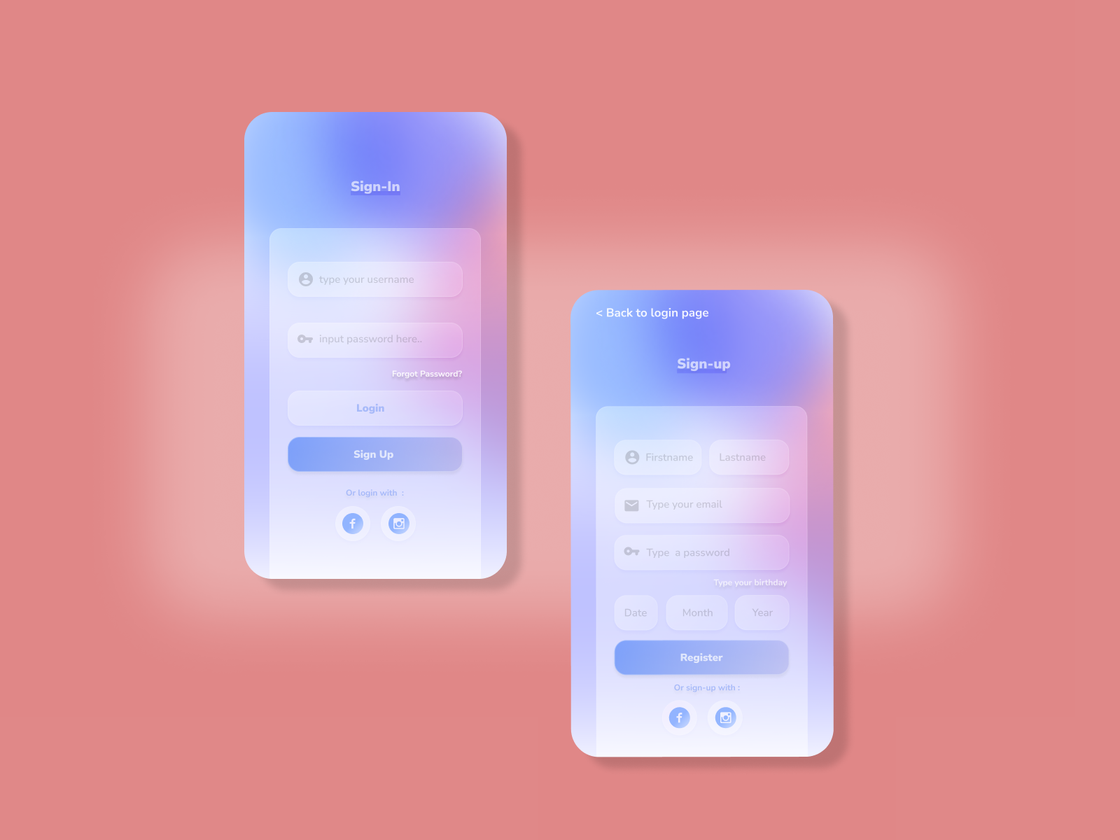 LOGIN PAGE UI Glassmorphism by Imam on Dribbble