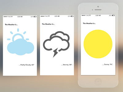 Dribbble 0019 app idk iphone something weather app weather right now