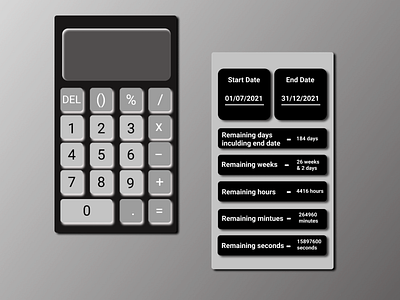Calculator #dailyui app design typography ui ux
