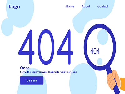 404 Page Not Found #DailyUI design illustration typography ui ux