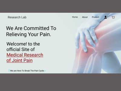 Medical Research of Joint Pain Web UI