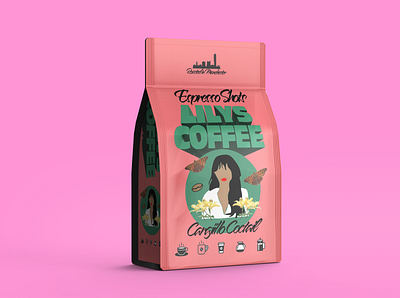 Coffee Packaging design illustration pack packaging