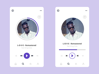 Daily UI #2 — Music player app dailyui design figma minimal music ui