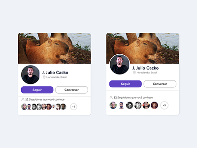 Daily UI #9 — Social Profile