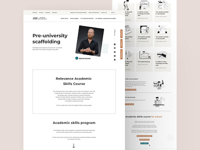 Academic Skills Education academic design education figma illustration ui ux webdesigne