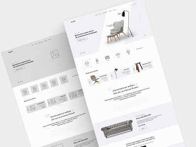 Online furniture store - E Commerce concept e commerce figma online furniture store store ui ux webdesigne