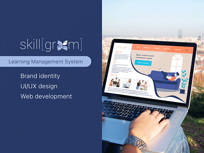 Skillgram. Learning Management System branding design landingpage logo startup ui ux webdesign