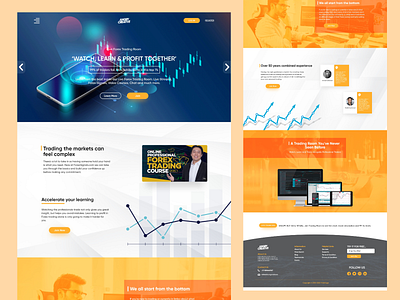 Trading ui Website Design