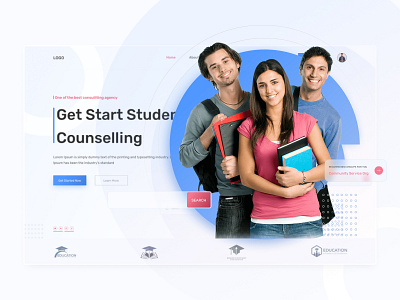 Student Counselling 👍 3d animation branding design graphic design logo motion graphics student ui uiux web webdesign website