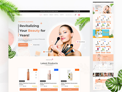Beauty Product E-commerce 😘 beauty product beauty product web page design web page design web page ecommerce webdesign webpagedesign website design ecommerse