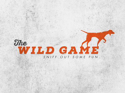 Wild Game Alternate fun game hunting logo orange pointer wild