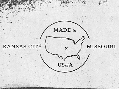 Made in USofA america bbq cpg kansas city map missouri states usa