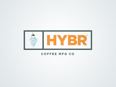HYBR Coffee Mfg Co branding coffee logo