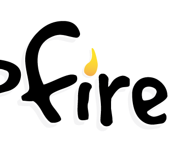 Campfire fire logotype