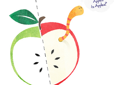 Apples to Apples illustration infographic