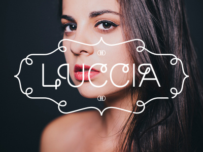 Luccia bordo bello eyes logotype model photography