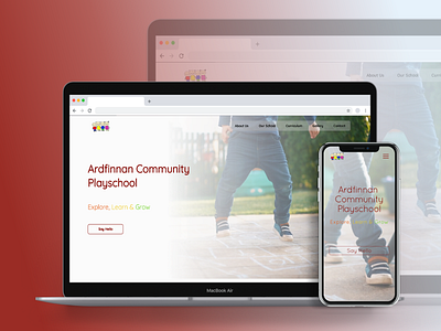 Playschool Responsive Website Design branding designireland ireland logodesign schoolwebsite uidesign uiuxdesign uxireland uxuidesign webdesign websitedesign