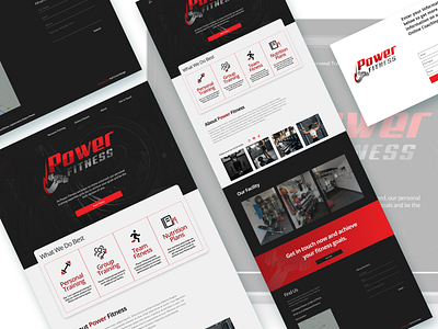 Power Fitness Personal Training Website branding designireland ireland uidesign uiuxdesign webdesign websitedesign