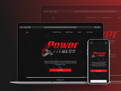 Power Fitness Personal Training Website