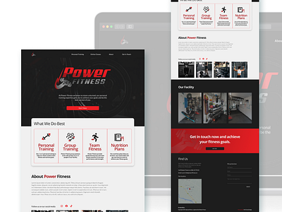 Power Fitness Personal Training Website designireland ireland uidesign uiuxdesign webdesign websitedesign