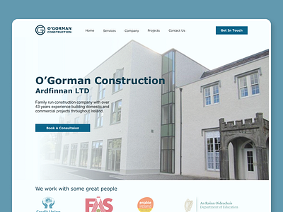 Construction Company Website Design branding designireland graphic design ireland logo ui uidesign uiuxdesign uxdesign web design web development webdesign website design websitedesign