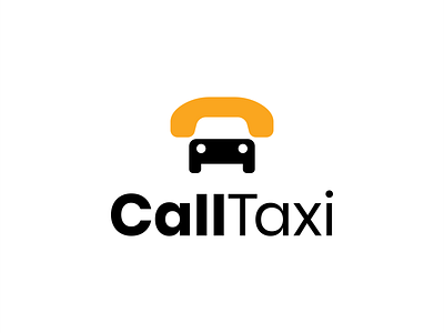 CallTaxi app brand branding call car icon identity illustration logo logomark mark minimal negative space logo negativespace phone phone logo symbol taxi ui ux