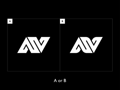 A or B? a branding energy icon identity illustration logo logomark mark monogram monogram logo n sports symbol typo typography ui ux v