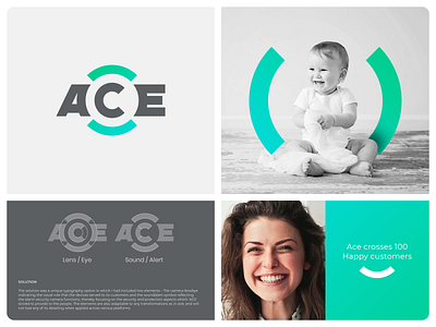 ACE Branding ace alarm brand branding camera font identity illustration logo logotype mark minimal rebranding security spg symbol typography ui ux