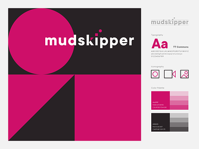 Mudskipper Branding abstract brand branding brown circle icon identity illustration logo logomark logotype mark minimal mudskipper pink shape square symbol triangle typography