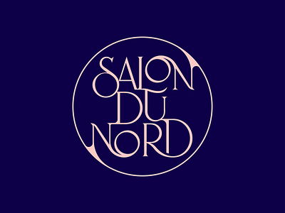 SalonDuNord brand branding calligraphy identity illustration letter logo logomark logotype mark resturant spg symbol typography typography design typography logo vector