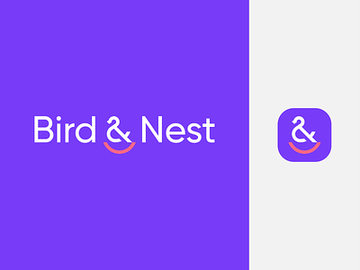 Bird & Nest animal bird bird logo brand identity branding children icon identity kid kids logo logomark mark minimal minimalist logo nest nest logo spg symbol