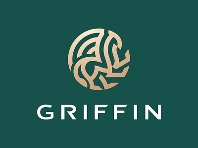 Griffin Mark animal animal logo beast branding elegant geometry griffin griffin logo gryphon identity illustration line logo logo logomark mark mythical mythical creature royal stroke symbol