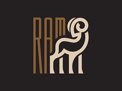 RAM 🐏 animal brand branding elegant goat identity illustration lamb logo logos mark minimal ram ram logo retro sheep spgmarks symbol ui vintage
