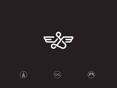 Tattwa buddha design identity illustration logo man mark minimal stroke symbol wings