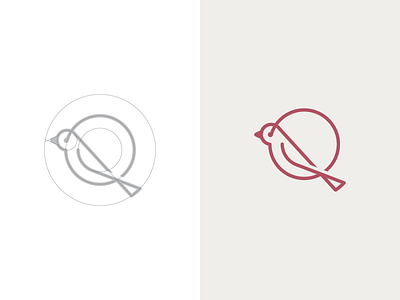 Bird Grid! bird circle geometric grid icon identity line logo mark minimal stroke symbol