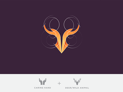 Save Wild Grid animal brand construction deer grid hand icon identity logo mark symbol wildlife