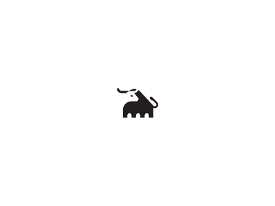 Tiny Buffalo! animal buffalo bull icon illustration logo mark minimal negative space symbol