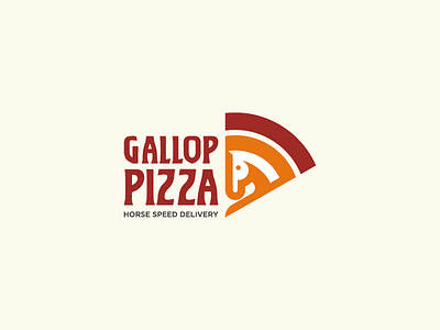 Gallop Pizza animal branding food horse identity illustration logo logomark mark pizza symbol