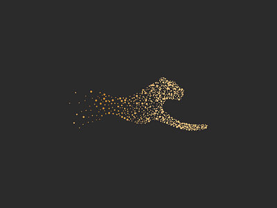 Leopard! animal dots elegant identity jump leopard logo logomark symbol tiger