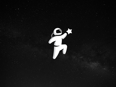 Astronaut Mark! astro astronaut branding identity logo mark space spaceman star symbol