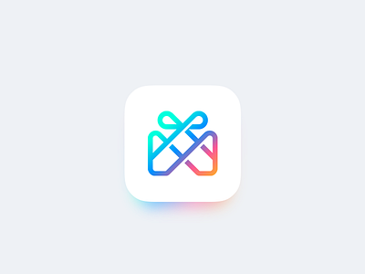 Gift App Icon app app icon branding color gift gradient illustration logo material design symbol ui ux