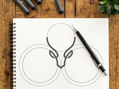 Deer Sketch! animal book deer geometric icon line logo minimal sketch symbol