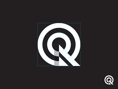 Arrow 'Q' Construction identity letter letterform logo logo grid mark monogram q logo shibu symbol type typography